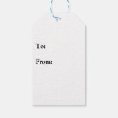 Sammlung von Kiefern und Holly Geschenkanhänger (Rückseite)