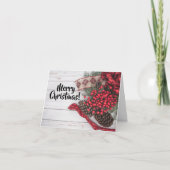 Sammlung von Kiefern und Holly Karte (Vorderseite)