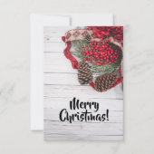 Sammlung von Kiefern und Holly Karte (Vorderseite)