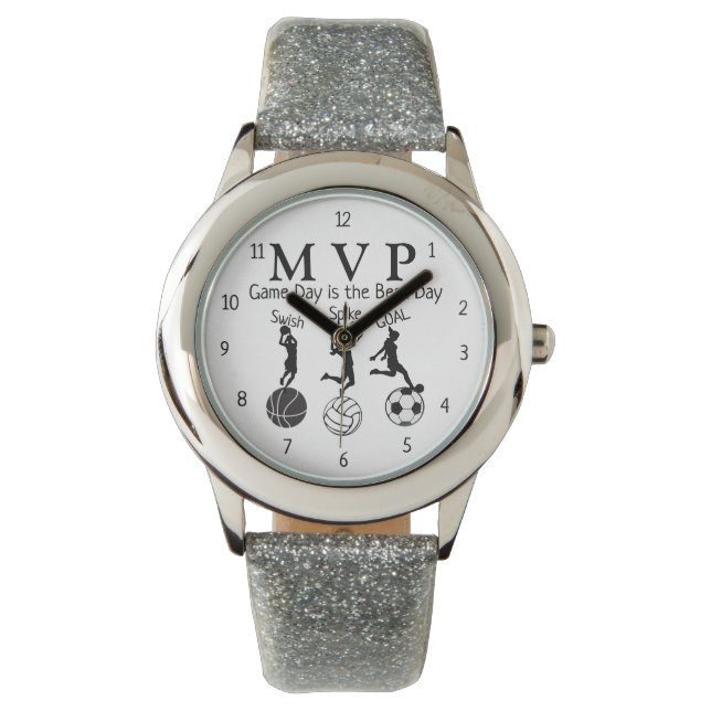 Sammlung von Kinderausdrücken - Mädchen beobachten Armbanduhr (Vorderseite)