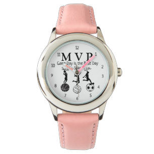 Sammlung von Kinderausdrücken - Mädchen beobachten Armbanduhr