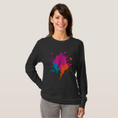 Sammlung von Kunstwerken farbenfrohe Splash-Design T-Shirt (Vorne ganz)