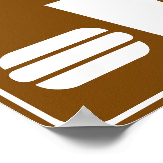 Sammlung von Lebensmitteldiensten - Autobahnen Poster (Ecke)