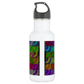 Sammlung von Leerzeichen Edelstahlflasche (Rückseite)