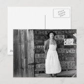 Sammlung von Lizenzplaten aus den 30er Jahren Postkarte (Vorne/Hinten)