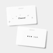 Sammlung von Mnat-TV-Sendern Ausweis (Vorder- & Rückseite)