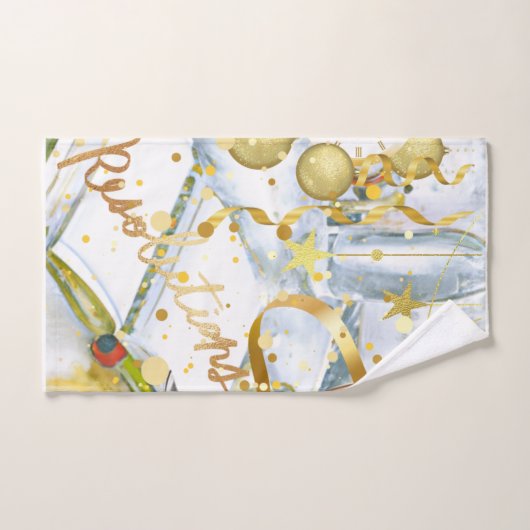 Sammlung von Neujahrsentschließungen Badhandtuch Set (Handtuch)