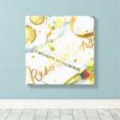 Sammlung von Neujahrsentschließungen Leinwanddruck (Insitu (Holzboden))