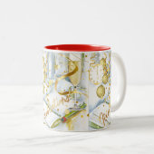 Sammlung von Neujahrsentschließungen Zweifarbige Tasse (VorderseiteRechts)