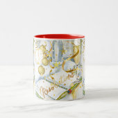 Sammlung von Neujahrsentschließungen Zweifarbige Tasse (Mittel)