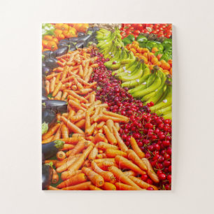 Sammlung von Obst und Gemüse Puzzle