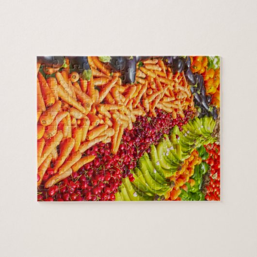 Sammlung von Obst und Gemüse Puzzle (Horizontal)