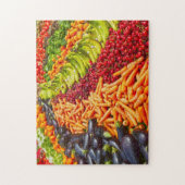 Sammlung von Obst und Gemüse Puzzle (Vertikal)