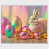 Sammlung von Osterhasen- und Schneeeiern Geschenkpapier (Flach)