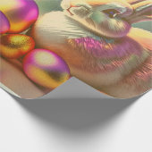 Sammlung von Osterhasen- und Schneeeiern Geschenkpapier (Ecke)