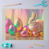 Sammlung von Osterhasen- und Schneeeiern Seidenpapier (Basteln)