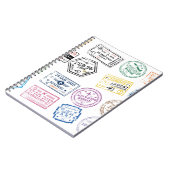 Sammlung von Passport-Briefmarke Abgeschieden auf  Notizblock (Linke Seite)