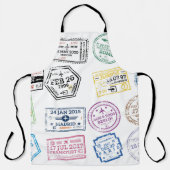 Sammlung von Passport-Briefmarke Abgeschieden auf  Schürze (Vorderseite)