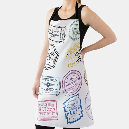 Sammlung von Passport-Briefmarke Abgeschieden auf  Schürze (InSitu)