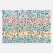 Sammlung von Pastell-Blätter 1 Geschenkpapier Set (Vorderseite 3)