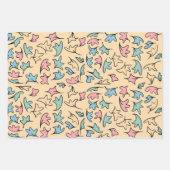 Sammlung von Pastell-Blätter 2 Geschenkpapier Set (Vorderseite 3)