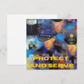 Sammlung von Polizeigutachten Feiertagskarte (Vorne/Hinten)