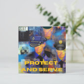 Sammlung von Polizeigutachten Feiertagskarte (Stehend Vorderseite)