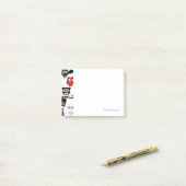 Sammlung von scharfen Halloween-Owls Post-it Klebezettel (Auf Schreibtisch)