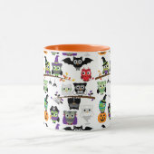 Sammlung von scharfen Halloween-Owls Tasse (Zentrum)