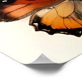 Sammlung von Schmetterlingen im Rasterdisplay Poster (Ecke)