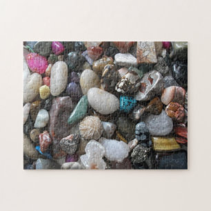 Sammlung von schönen polierten Felsen Puzzle
