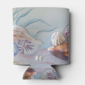 Sammlung von Seashells Can Cooler Dosenkühler (Rückseite)