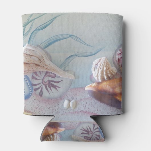 Sammlung von Seashells Can Cooler Dosenkühler (Rückseite)