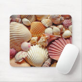 Sammlung von Seashells Scallops Clams and Conch Mousepad (Mit Mouse)