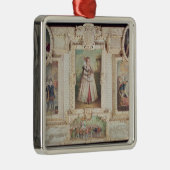 Sammlung von sechs Miniaturen Silbernes Ornament (Rechts)