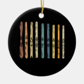 Sammlung von Skischulen Keramik Ornament (Vorne)