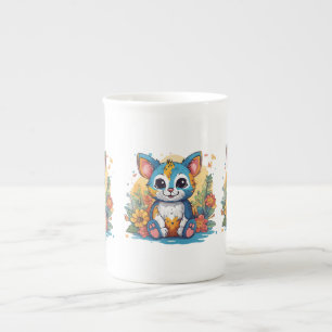 Sammlung von Spezialitäten-Becher aus Bone China m Porzellantasse