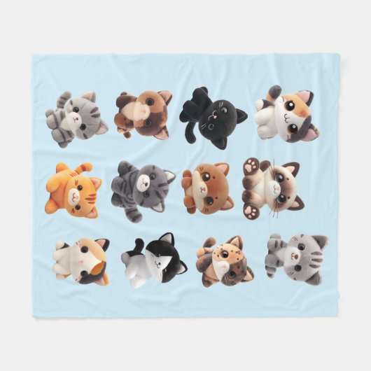 Sammlung von Spielzeug Fleecedecke (Vorderseite (Horizontal))