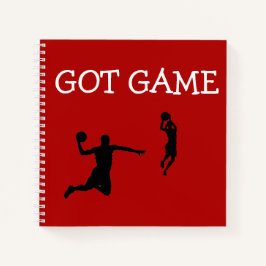 Sammlung von Sportlinien - Notizblock