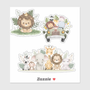 Sammlung von süße Tier-Aufklebern - Adorable Desig Aufkleber