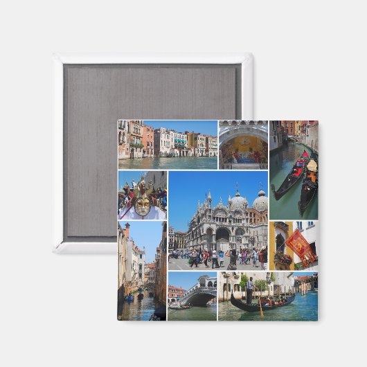 Sammlung von Venedig Magnet (Vorderseite/Rückseite)