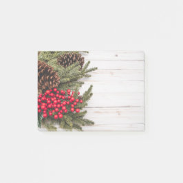 Sammlung Wreath und Holly Holiday Post-it Klebezettel