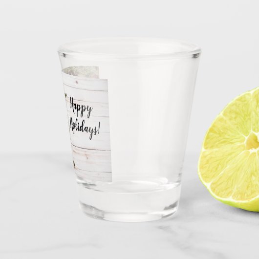 Sammlung Wreath und Holly Holiday Schnapsglas (Rechts)