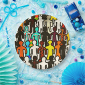 Sammlung zur Gleichberechtigung der Rassen Pappteller (Party)