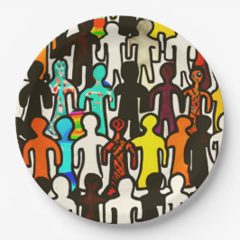 Sammlung zur Gleichberechtigung der Rassen Pappteller