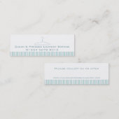 Sammlungsdatumskarte des Wäsche-Service tadellose Mini Visitenkarte (Vorne/Hinten)