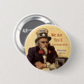 sammy, 2009, sind wir Tea'd, besteuert Button (Vorne & Hinten)