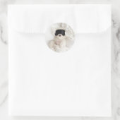 Sammy boy runder aufkleber (Tasche)