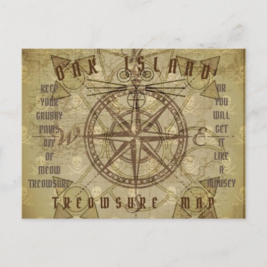 SAMMY DABADDABUCCOS OAK ISLAND FEIERTAGSPOSTKARTE (Vorderseite)