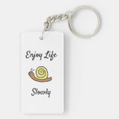 Sammy Der Cartoon Schnecke Schlüsselanhänger (Rückseite)